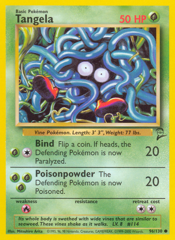 Tangela 96/130 Common | Base Set 2 | Pokemon Card