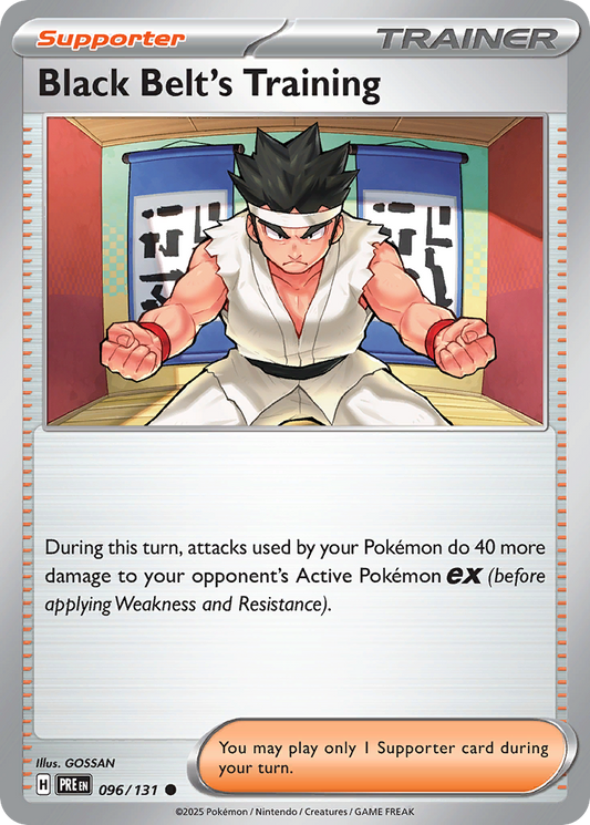 Black Belt's Training 96/131 Common | Prismatic Evolutions | Pokemon Card