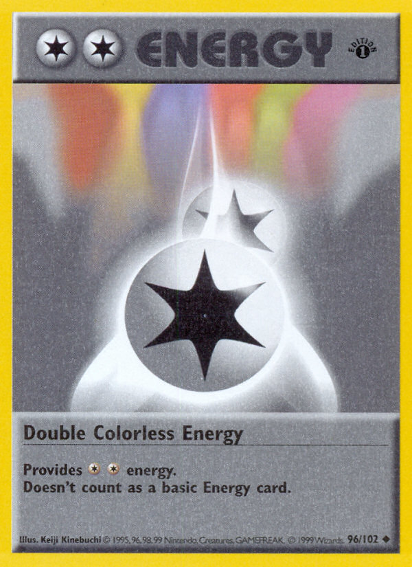 Double Colorless Energy 96/102 Uncommon | Base | Pokemon Card