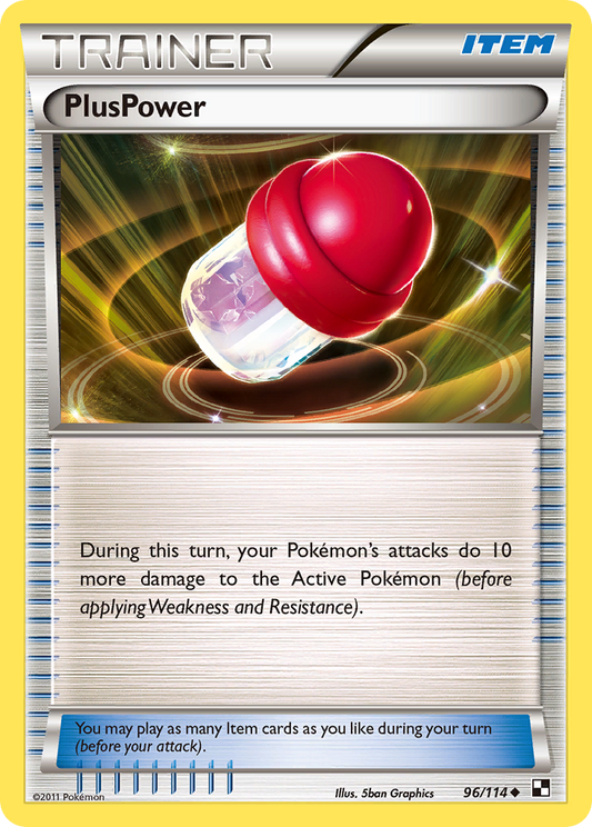 PlusPower 96/114 Uncommon | Black & White | Pokemon Card
