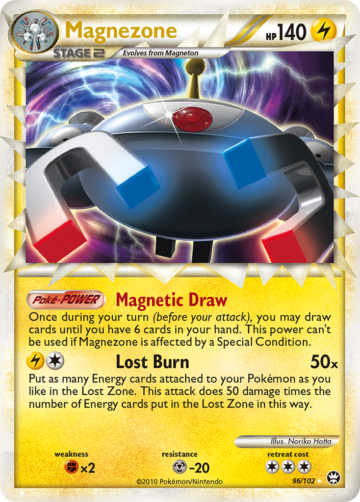 Magnezone 96/102 Rare Prime | HS—Triumphant | Pokemon Card