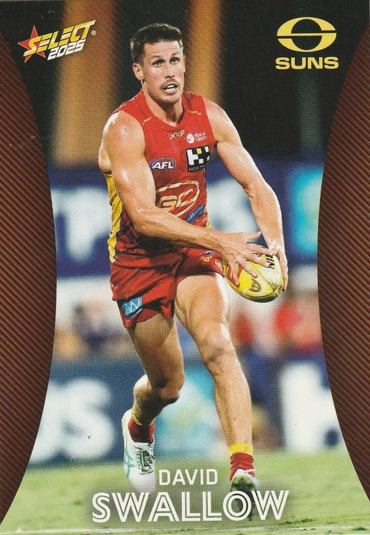David Swallow #97 Gold Coast Suns | 2025 Select AFL Footy Stars | Trading Card