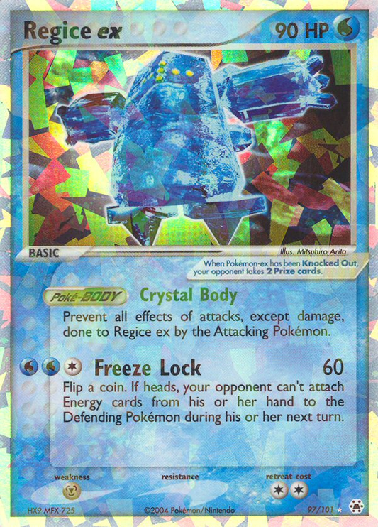 Regice ex 97/101 Rare Holo EX | Hidden Legends | Pokemon Card