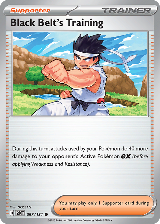 Black Belt's Training 97/131 Common | Prismatic Evolutions | Pokemon Card