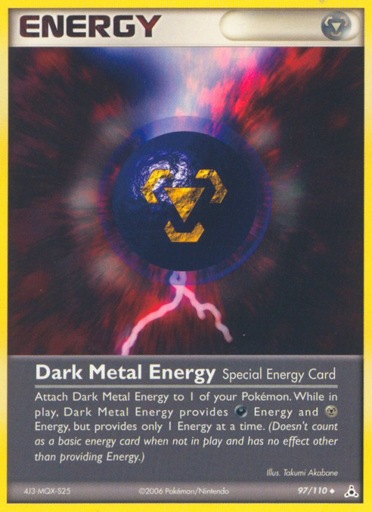 Dark Metal Energy 97/110 Uncommon | Holon Phantoms | Pokemon Card