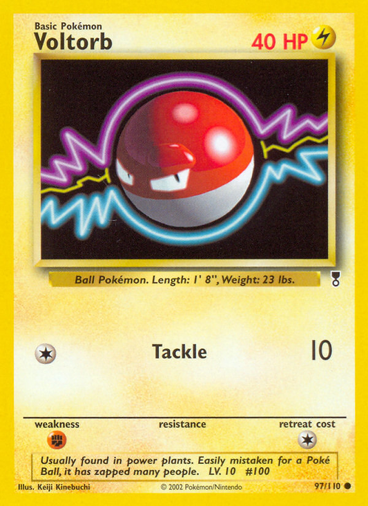 Voltorb 97/110 Common | Legendary Collection | Pokemon Card