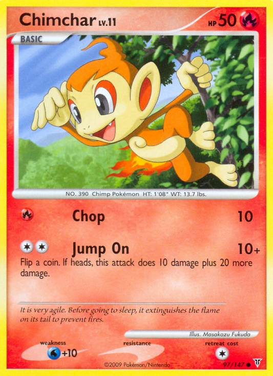 Chimchar 97/147 Common | Supreme Victors | Pokemon Card