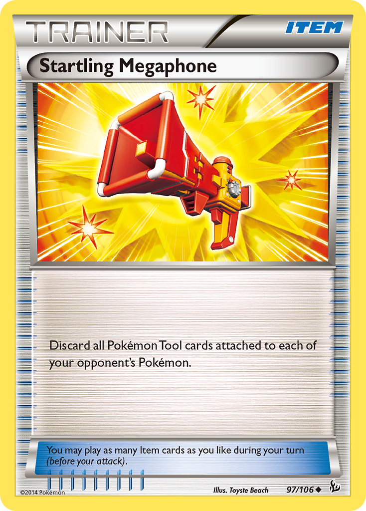 Startling Megaphone 97/106 Uncommon | Flashfire | Pokemon Card