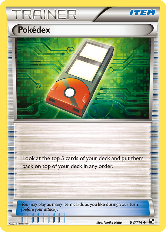 Pokédex 98/114 Uncommon | Black & White | Pokemon Card