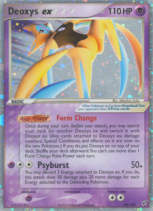 Deoxys ex 98/107 Rare Holo EX | Deoxys | Pokemon Card