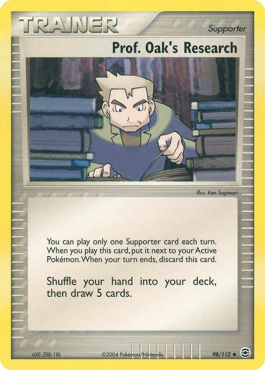 Prof. Oak's Research 98/112 Uncommon | FireRed & LeafGreen | Pokemon Card