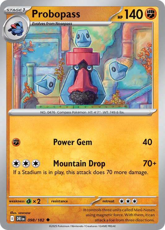 Probopass 98/182 Uncommon | Destined Rivals | Pokemon Card
