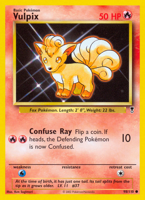 Vulpix 98/110 Common | Legendary Collection | Pokemon Card