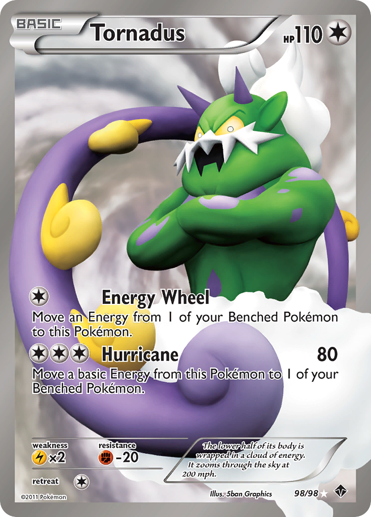 Tornadus 98/98 Rare Ultra | Emerging Powers | Pokemon Card