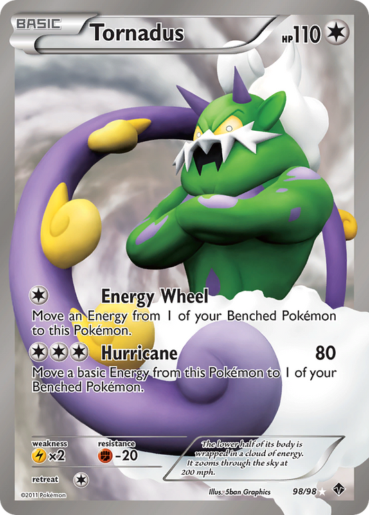 Tornadus 98/98 Rare Ultra | Emerging Powers | Pokemon Card