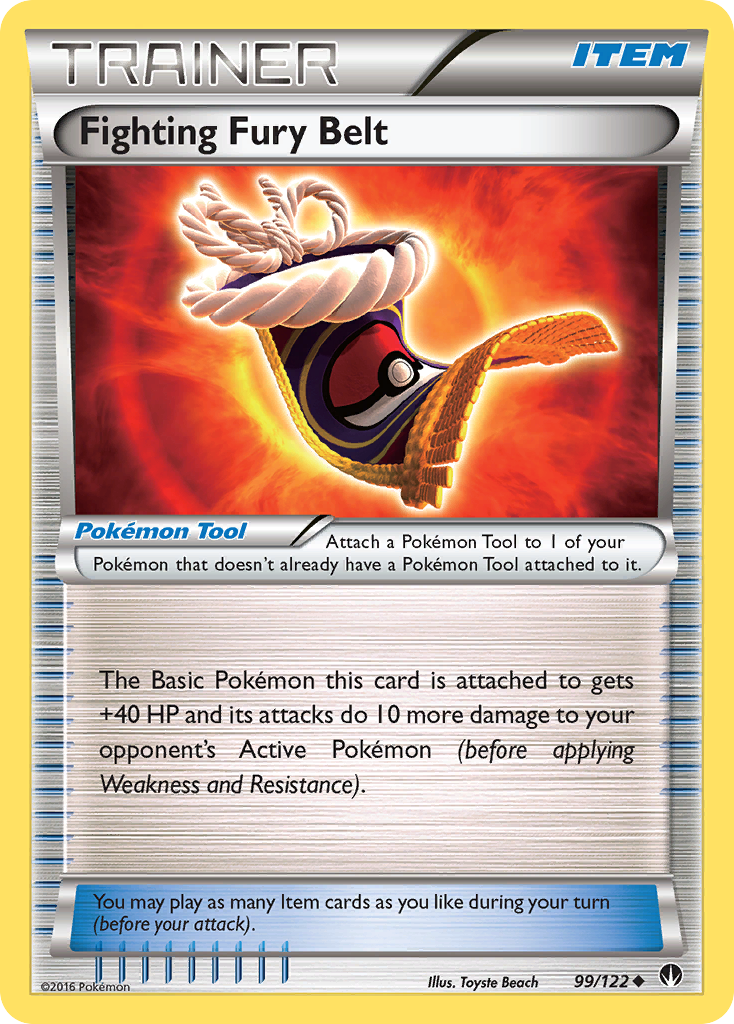 Fighting Fury Belt 99/122 Uncommon | BREAKpoint | Pokemon Card