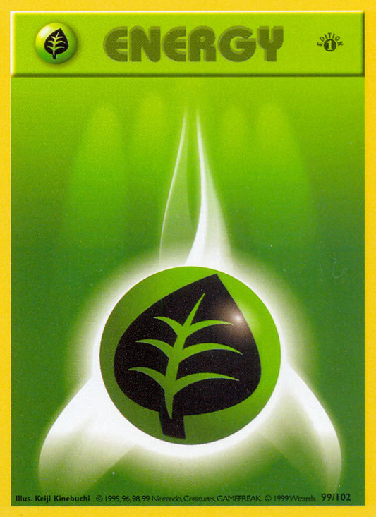 Grass Energy 99/102  | Base | Pokemon Card