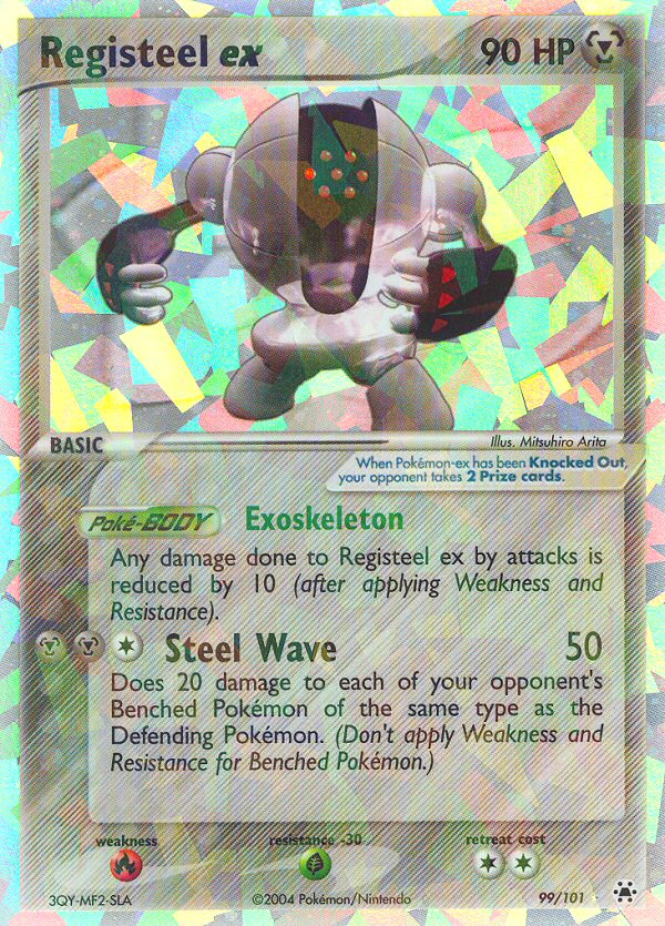 Registeel ex 99/101 Rare Holo EX | Hidden Legends | Pokemon Card