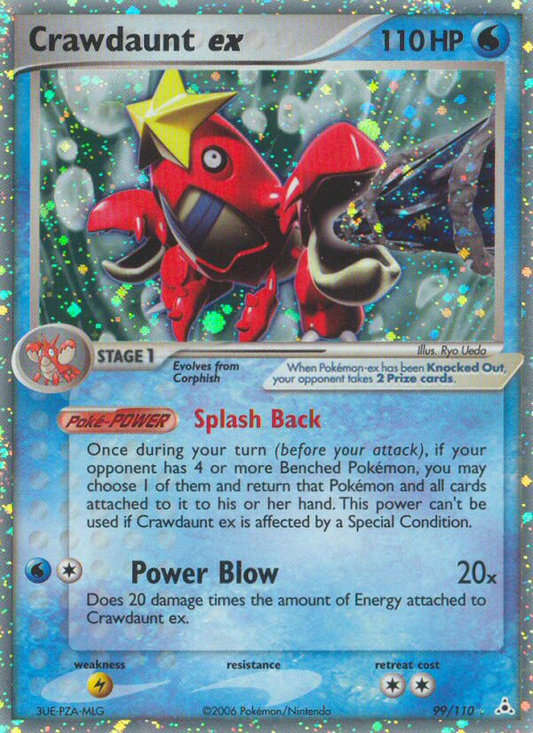 Crawdaunt ex 99/110 Rare Holo EX | Holon Phantoms | Pokemon Card