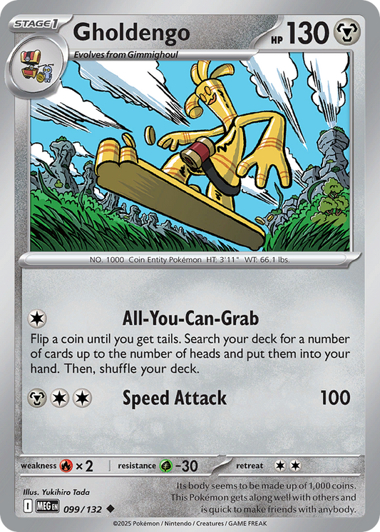 Gholdengo 99/132 Uncommon | Mega Evolution | Pokemon Card