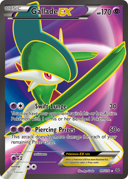 Gallade-EX 99/108 Rare Ultra | Roaring Skies | Pokemon Card