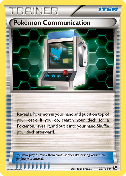 Pokémon Communication 99/114 Uncommon | Black & White | Pokemon Card