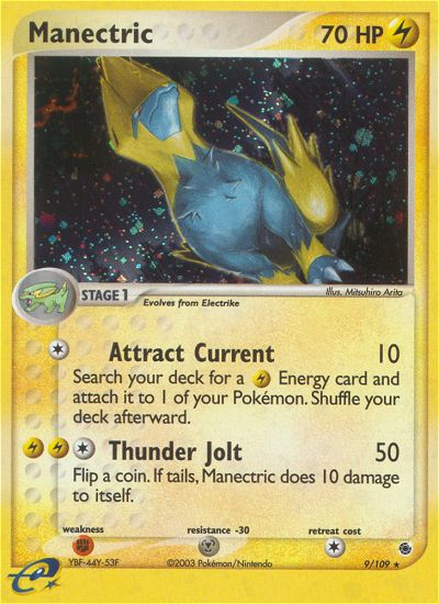 Manectric 9/109 Rare Holo | Ruby & Sapphire | Pokemon Card