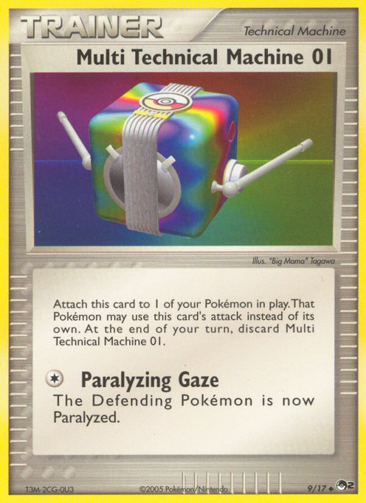 Multi Technical Machine 01 9/17 Uncommon | POP Series 2 | Pokemon Card