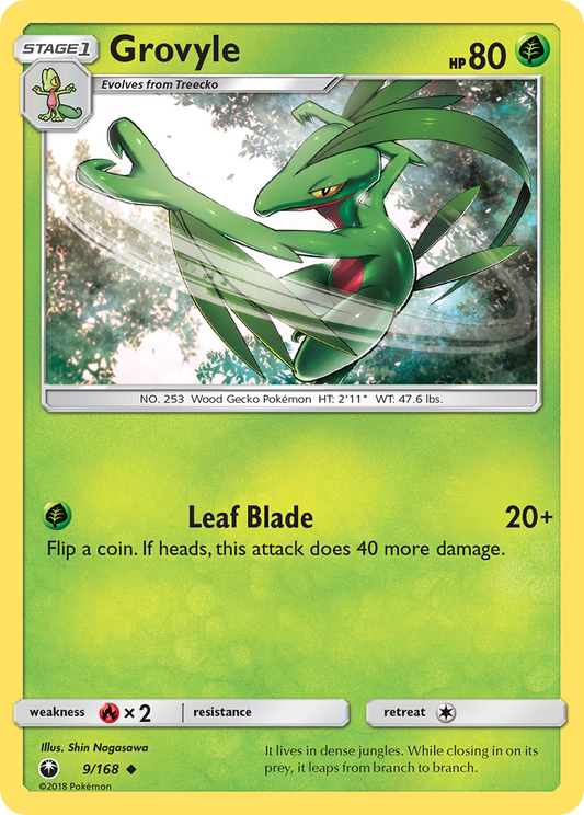 Grovyle 9/168 Uncommon | Celestial Storm | Pokemon Card