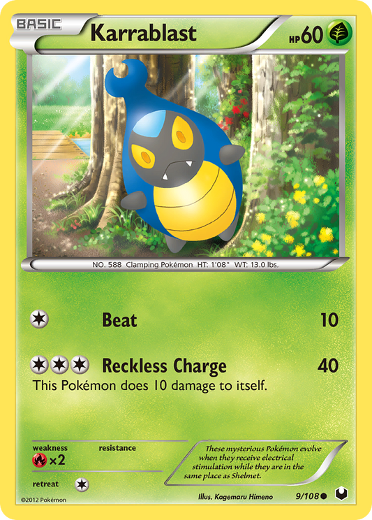 Karrablast 9/108 Common | Dark Explorers | Pokemon Card