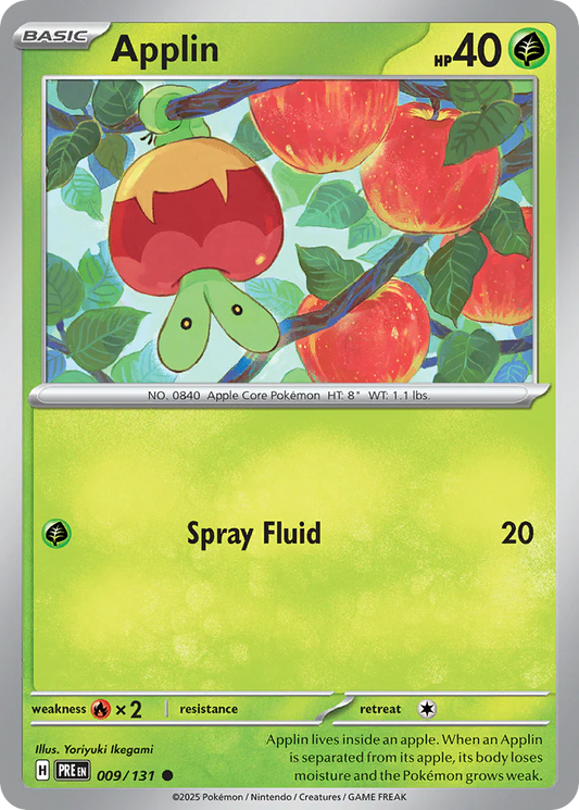 Applin 9/131 Reverse Holo | Prismatic Evolutions | Pokemon Card