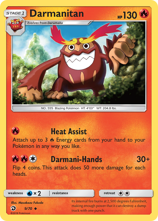 Darmanitan 9/70 Uncommon | Dragon Majesty | Pokemon Card
