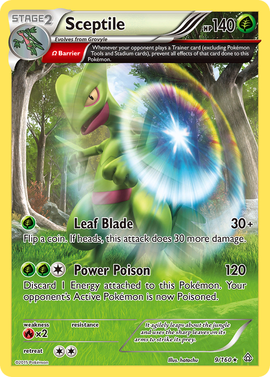 Sceptile 9/160 Rare Holo | Primal Clash | Pokemon Card