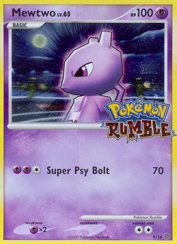 Mewtwo 9/16  | Pokémon Rumble | Pokemon Card