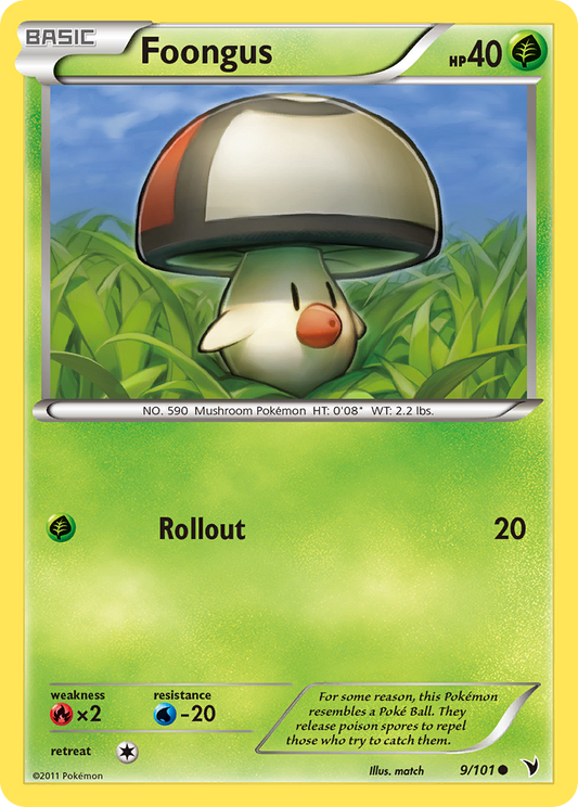 Foongus 9/101 Common | Noble Victories | Pokemon Card