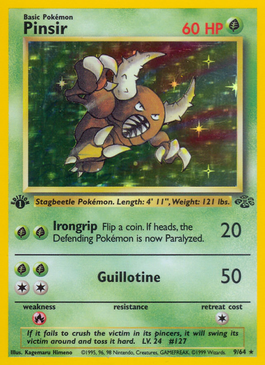 Pinsir 9/64 Rare Holo | Jungle | Pokemon Card