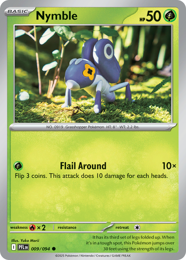 Nymble 9/94 Common | Phantasmal Flames | Pokemon Card