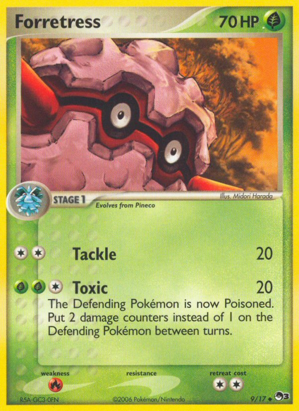 Forretress 9/17 Uncommon | POP Series 3 | Pokemon Card