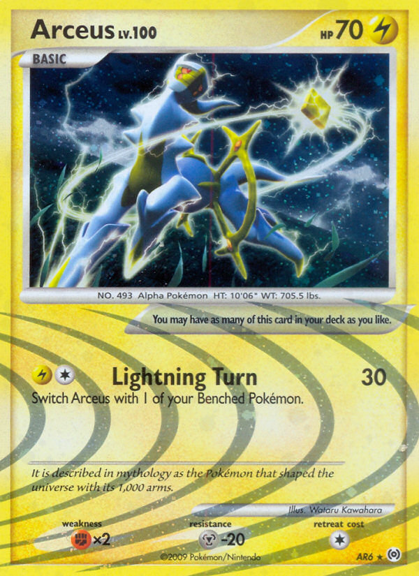 Buy Arceus AR6/99 Rare | Arceus