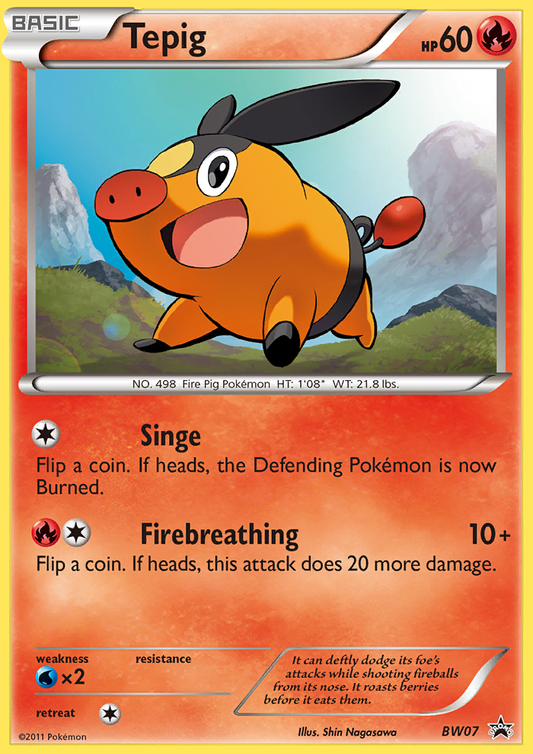 Tepig BW07/101 Promo | BW Black Star Promos | Pokemon Card