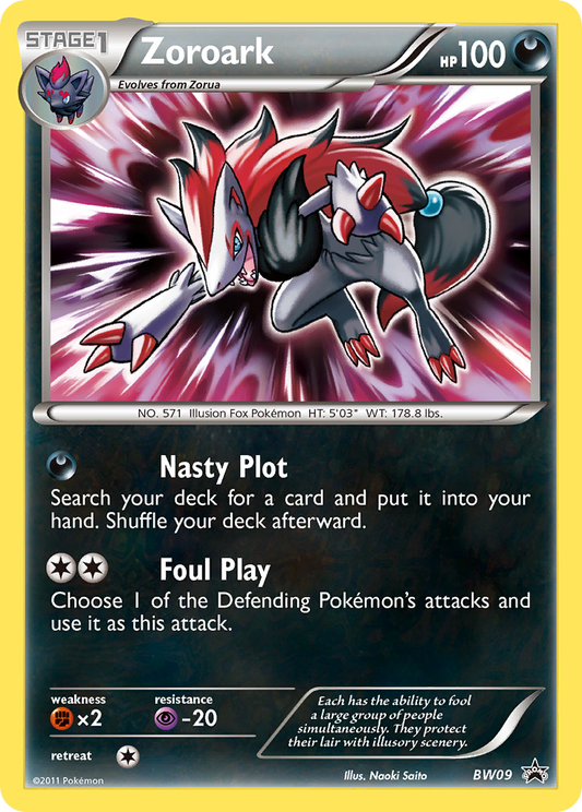 Zoroark BW09/101 Promo | BW Black Star Promos | Pokemon Card