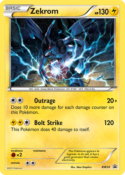 Zekrom BW24/101 Promo | BW Black Star Promos | Pokemon Card
