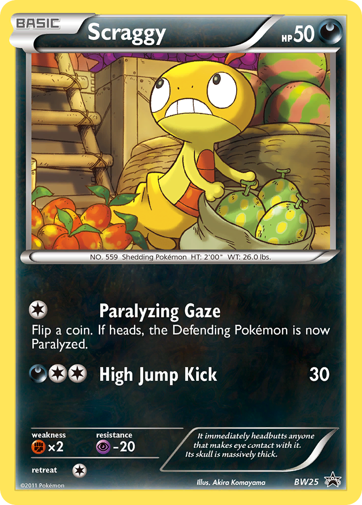 Scraggy BW25/101 Promo | BW Black Star Promos | Pokemon Card