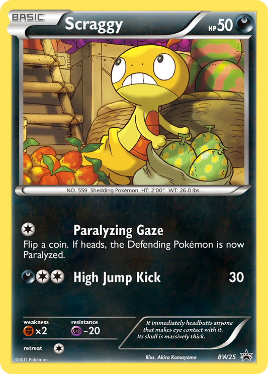 Scraggy BW25/101 Promo | BW Black Star Promos | Pokemon Card