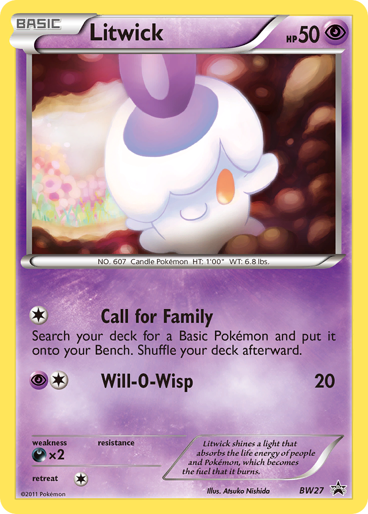 Litwick BW27/101 Promo | BW Black Star Promos | Pokemon Card
