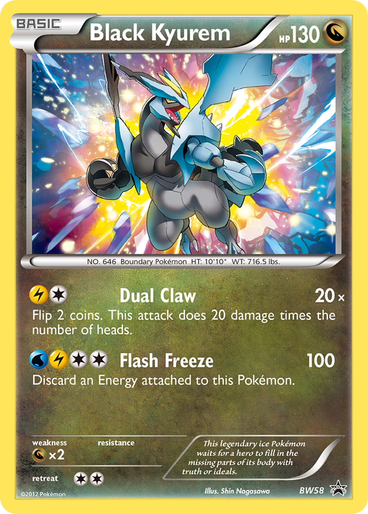 Black Kyurem BW58/101 Promo | BW Black Star Promos | Pokemon Card