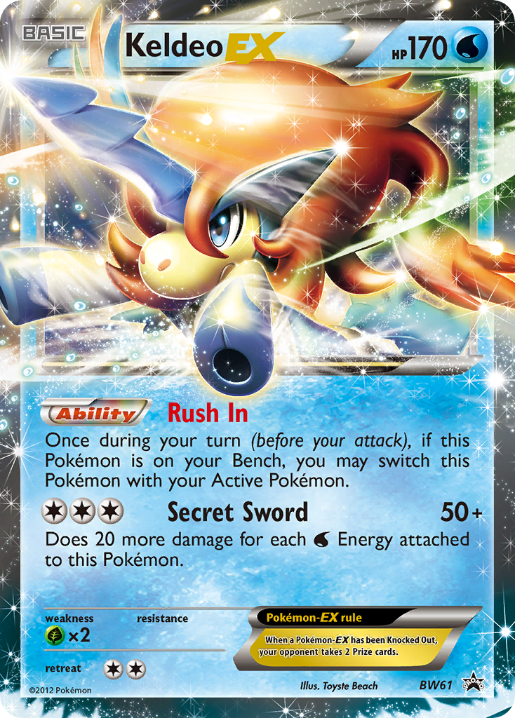 Keldeo-EX BW61/101 Promo | BW Black Star Promos | Pokemon Card