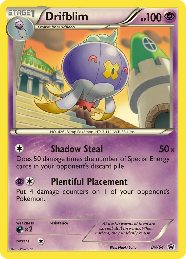 Drifblim BW64/101 Promo | BW Black Star Promos | Pokemon Card