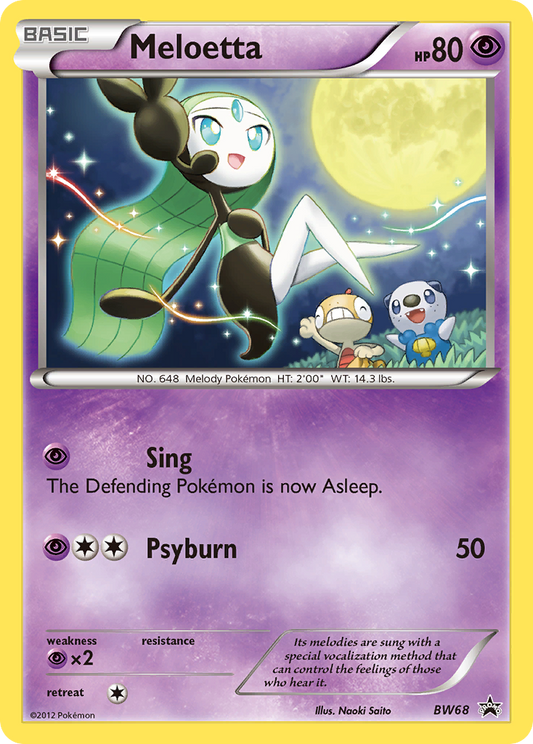 Meloetta BW68/101 Promo | BW Black Star Promos | Pokemon Card