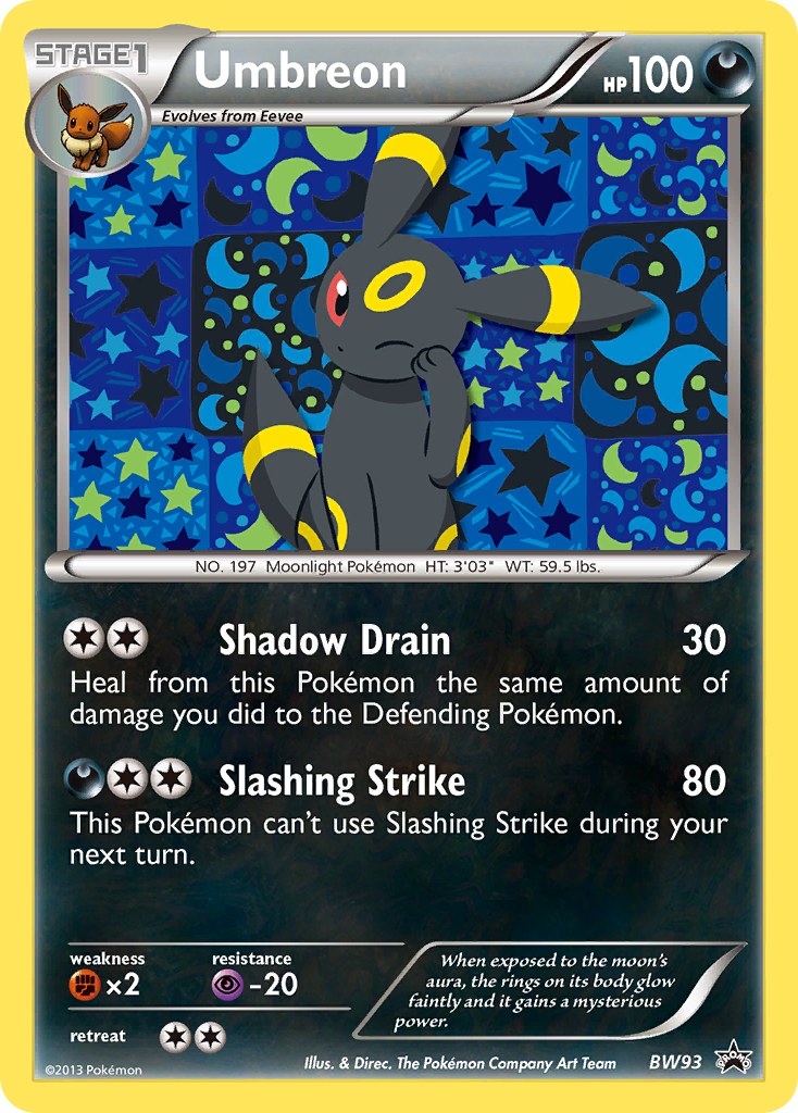 Umbreon BW93/101 Promo | BW Black Star Promos | Pokemon Card